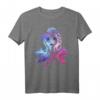 Frozen 2 Elsa Split Design T-Shirt zum HapOwl - Offiziell lizenziertes Disney Frozen 2 Fan-Shirt