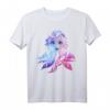 Frozen 2 Elsa Split Design T-Shirt zum HapOwl - Offiziell lizenziertes Disney Frozen 2 Fan-Shirt