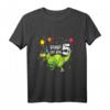 Kinder 5. Geburtstag Dino T-Shirt - Lustiges Geburtstagsgeschenk für kleine Dinosaurier-Fans