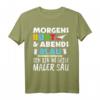 Lustiges Maler Geschenk T-Shirt mit Spruch - Morgens Bunt Abends Blau für Maler, Lackierer & Meister im Malerbetrieb