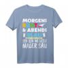 Lustiges Maler Geschenk T-Shirt mit Spruch - Morgens Bunt Abends Blau für Maler, Lackierer & Meister im Malerbetrieb