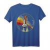 NASA Shuttle Launch Rainbow Graphic T-Shirt - Offiziell lizenzierte NASA Kleidung für Weltraum- und Raumfahrtfans