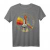 NASA Shuttle Launch Rainbow Graphic T-Shirt - Offiziell lizenzierte NASA Kleidung für Weltraum- und Raumfahrtfans