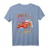 Pixar Cars Lightning McQueen HapOwl T-Shirt mit Palme & Sonnenuntergang - Offiziell Lizenzierte Cars Bekleidung