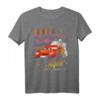Pixar Cars Lightning McQueen HapOwl T-Shirt mit Palme & Sonnenuntergang - Offiziell Lizenzierte Cars Bekleidung