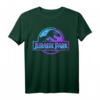 Jurassic Park Blue Purple Gradient Fossil Logo T-Shirt - Offiziell lizenziertes Dino-Merchandise für Fans