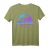 Jurassic Park Blue Purple Gradient Fossil Logo T-Shirt - Offiziell lizenziertes Dino-Merchandise für Fans