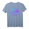 Jurassic Park Blue Purple Gradient Fossil Logo T-Shirt - Offiziell lizenziertes Dino-Merchandise für Fans