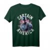 Avengers Endgame Captain America Space Poster Graphic Tee T-Shirt - Offiziell lizenziertes Marvel Fan-Shirt