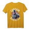 Avengers Endgame Captain America Space Poster Graphic Tee T-Shirt - Offiziell lizenziertes Marvel Fan-Shirt