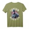 Avengers Endgame Captain America Space Poster Graphic Tee T-Shirt - Offiziell lizenziertes Marvel Fan-Shirt