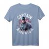 Avengers Endgame Captain America Space Poster Graphic Tee T-Shirt - Offiziell lizenziertes Marvel Fan-Shirt