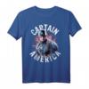 Avengers Endgame Captain America Space Poster Graphic Tee T-Shirt - Offiziell lizenziertes Marvel Fan-Shirt