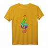 Regenbogen Notenschlüssel T-Shirt – Perfektes Geschenk für Musiker, Komponisten und Musikliebhaber zu Weihnachten oder Geburtstag