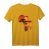 Afrika Löwe Nashorn Karte Tiere Big Five Safari T-Shirt – Kulturelles Geschenk für Afrika-Liebhaber, Safari Fans und Reggae Musikfreunde