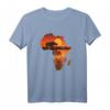 Afrika Löwe Nashorn Karte Tiere Big Five Safari T-Shirt – Kulturelles Geschenk für Afrika-Liebhaber, Safari Fans und Reggae Musikfreunde