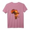 Afrika Löwe Nashorn Karte Tiere Big Five Safari T-Shirt – Kulturelles Geschenk für Afrika-Liebhaber, Safari Fans und Reggae Musikfreunde