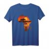 Afrika Löwe Nashorn Karte Tiere Big Five Safari T-Shirt – Kulturelles Geschenk für Afrika-Liebhaber, Safari Fans und Reggae Musikfreunde