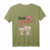 Kinder Große Schwester 2024 Katze Mädchen T-Shirt - Perfektes Geschenk zur Schwangerschaftsverkündung, Babyparty & Baby-Shower