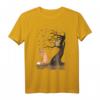 Fuchs und Eule auf dem Baum Tierliebhaber T-Shirt – Niedliches Herbstblätter Design für Natur- und Tierfans, perfekt als Geschenk
