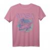 NASA Pastel Rocket Earth Logo T-Shirt - Offiziell lizenzierte NASA Kleidung für Raumfahrtfans