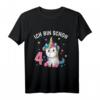 Niedliches Einhorn T-Shirt für Mädchen zum 4. Geburtstag - Perfektes Geburtstagsoutfit und Geschenk für Mädchen, die Einhörner lieben