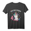 Niedliches Einhorn T-Shirt für Mädchen zum 4. Geburtstag - Perfektes Geburtstagsoutfit und Geschenk für Mädchen, die Einhörner lieben