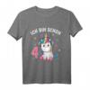 Niedliches Einhorn T-Shirt für Mädchen zum 4. Geburtstag - Perfektes Geburtstagsoutfit und Geschenk für Mädchen, die Einhörner lieben