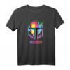 Star Wars The Mandalorian Mando Helmet Neon T-Shirt – Offizielles Merchandise für Fans, Kinder und Erwachsene
