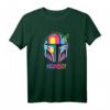 Star Wars The Mandalorian Mando Helmet Neon T-Shirt – Offizielles Merchandise für Fans, Kinder und Erwachsene