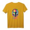Star Wars The Mandalorian Mando Helmet Neon T-Shirt – Offizielles Merchandise für Fans, Kinder und Erwachsene