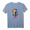 Star Wars The Mandalorian Mando Helmet Neon T-Shirt – Offizielles Merchandise für Fans, Kinder und Erwachsene