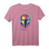 Star Wars The Mandalorian Mando Helmet Neon T-Shirt – Offizielles Merchandise für Fans, Kinder und Erwachsene