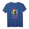 Star Wars The Mandalorian Mando Helmet Neon T-Shirt – Offizielles Merchandise für Fans, Kinder und Erwachsene
