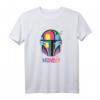 Star Wars The Mandalorian Mando Helmet Neon T-Shirt – Offizielles Merchandise für Fans, Kinder und Erwachsene