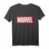 Marvel Classic Logo mit Icons T-Shirt – Offizielles Marvel Merchandise für Männer, Frauen, Jungen und Mädchen