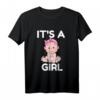 It's A Girl Babyparty T-Shirt - Lustiges Gender Reveal Party Shirt für Gäste, Team Girl & Baby Showers Geschenkidee