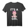 It's A Girl Babyparty T-Shirt - Lustiges Gender Reveal Party Shirt für Gäste, Team Girl & Baby Showers Geschenkidee