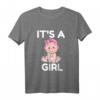 It's A Girl Babyparty T-Shirt - Lustiges Gender Reveal Party Shirt für Gäste, Team Girl & Baby Showers Geschenkidee