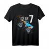 Kinder 7 Jahre Monster Truck Geburtstag Shirt für Jungen und Mädchen – Buntes, klassisch geschnittenes T-Shirt für Kindergeburtstag und Party