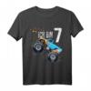Kinder 7 Jahre Monster Truck Geburtstag Shirt für Jungen und Mädchen – Buntes, klassisch geschnittenes T-Shirt für Kindergeburtstag und Party
