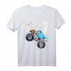 Kinder 7 Jahre Monster Truck Geburtstag Shirt für Jungen und Mädchen – Buntes, klassisch geschnittenes T-Shirt für Kindergeburtstag und Party