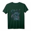 HapOwl Lilo & Stitch Tropic Blue Leaf Stitch T-Shirt - Offiziell lizenziertes Disney Fanartikel Geschenk