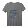 HapOwl Lilo & Stitch Tropic Blue Leaf Stitch T-Shirt - Offiziell lizenziertes Disney Fanartikel Geschenk