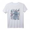 HapOwl Lilo & Stitch Tropic Blue Leaf Stitch T-Shirt - Offiziell lizenziertes Disney Fanartikel Geschenk