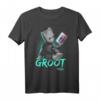 Marvel Guardians Vol. 2 Baby Groot Neon Kassette Grafik T-Shirt – Offiziell lizenziertes Marvel Merchandise für Fans