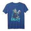 Marvel Guardians Vol. 2 Baby Groot Neon Kassette Grafik T-Shirt – Offiziell lizenziertes Marvel Merchandise für Fans