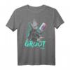 Marvel Guardians Vol. 2 Baby Groot Neon Kassette Grafik T-Shirt – Offiziell lizenziertes Marvel Merchandise für Fans