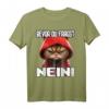 Katze Spruch Lustig Geschenk - Bevor Du Fragst Nein! Witziges T-Shirt für Morgenmuffel, Schichtarbeiter & Tierliebhaber