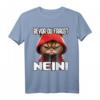 Katze Spruch Lustig Geschenk - Bevor Du Fragst Nein! Witziges T-Shirt für Morgenmuffel, Schichtarbeiter & Tierliebhaber